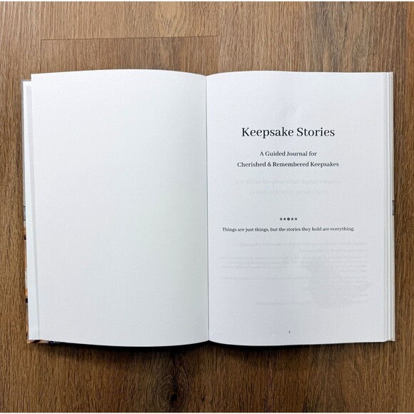 Keepsake Stories: A Guided Journal for Cherished & Remembered Keepsakes - Picture 2 of 9